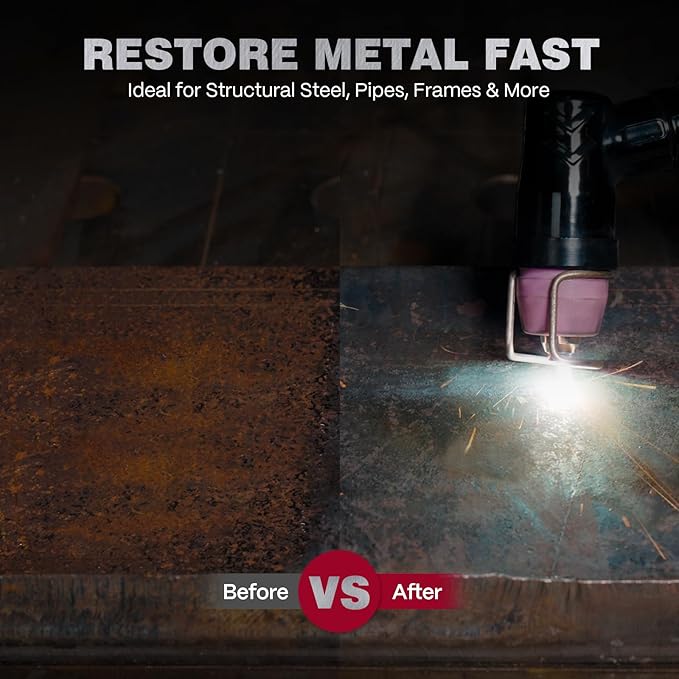 ARCCAPTAIN iControl CUT55 Prolux Plasma Cutter Machine, [APP Control] 55 Amp Non-Touch Pilot Arc, 120V/240V, Upgraded LED Display, Grid Cutting, Rust Removal, Air Pressure Detection for Home DIY