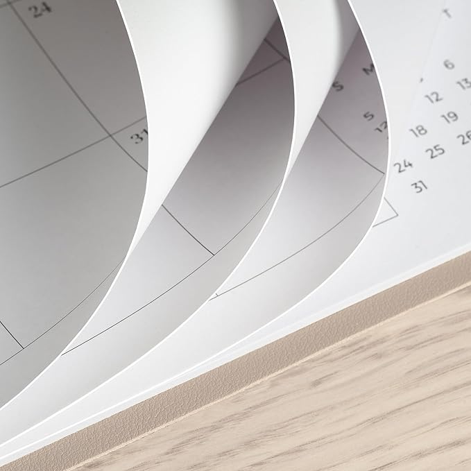 Simplified Desk Calendar 2026-2027 with Desktop Mat, Cabbrix Medium Desk Pad Calendar 15" x 12" Runs From January 2026 to June 2027, Desk Blotter Calendar for Home School and Office (Apricot)