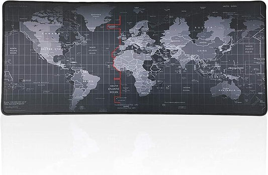 Large Gaming Mouse Pad/Mat with Smooth Surface and Stitched Edges Non-Slip Rubber Base Extended Game Mouse Mat|27.5" x 11.8" x 0.1" (Map(70 * 30 * 0.3cm))