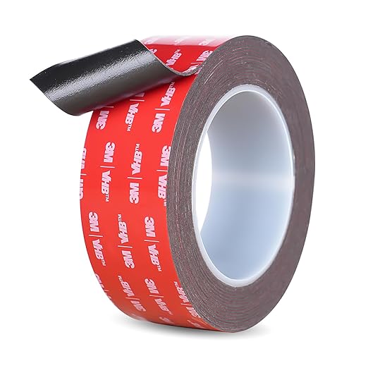 Double Sided Tape Heavy Duty, Waterproof Mounting Foam Tape, 16.5ft Length, 1.57in Width, High Temperature Resistant Adhesive Tape for Car, LED Strip Light, Office Decor, Made of 3M VHB Tape.