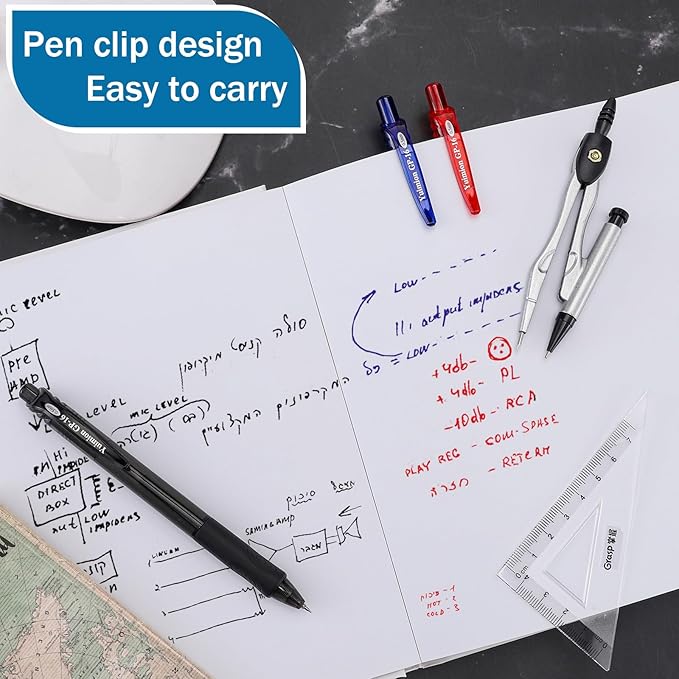 32 Pcs Retractable Gel Pens Fine Point (0.5mm) Rollerball Pens for Smooth Writing Women Men Gifts, (Black&Red&Blue Ink) for Journaling School and Office Supplies Use