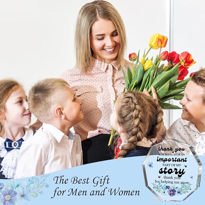 Teacher Appreciation Gifts for Women Men Teachers Day Appreciation Week Thank You Gifts Birthday Christmas Thanksgiving Gifts for Boss Leader Coworker Manager Coach Mom Teacher Acrylic Signs Plaques