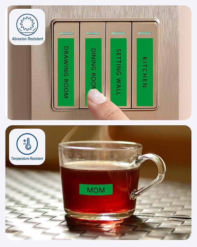 Tze Tz Tape 24mm 0.94 Laminated Green Compatible for Brother P Touch Label Maker Tape TZe-751 TZe751 Label Tape for PT D600 D610 P710BT P910BT, Black on Green, 0.94 Inch x 26.2 Feet, 3-Pack