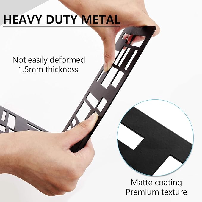 Book Ends,Metal Bookend,Bookend Decorative Heavy Book Ends for Shelves, Home Decorative Bookends for Heavy Books,Non-Skid Black Book Holder for Kitchen Housewarming Cooking Lover Gifts