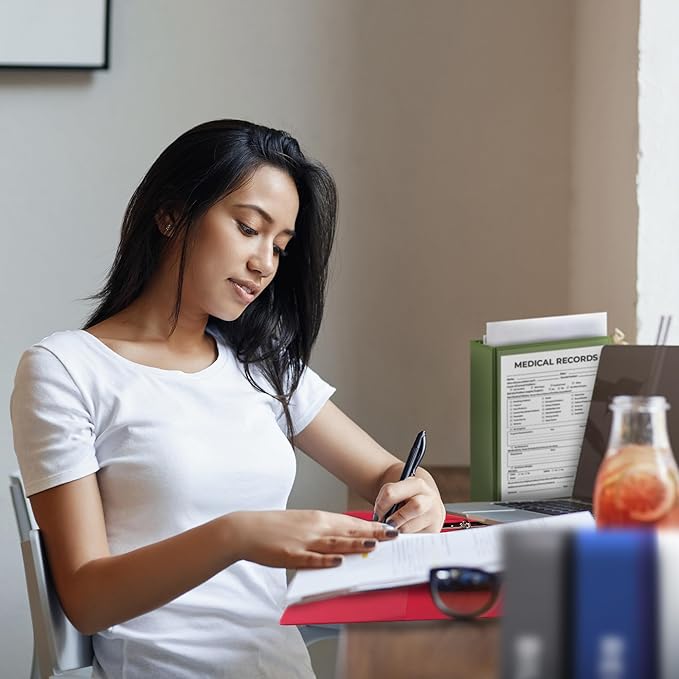 Samsill 1.5 Inch 3 Ring Binders, Made in USA, Economy Round Ring, Clear View Cover, 325 Sheet Capacity - for School, Home, Office - Blue, 4 Pack