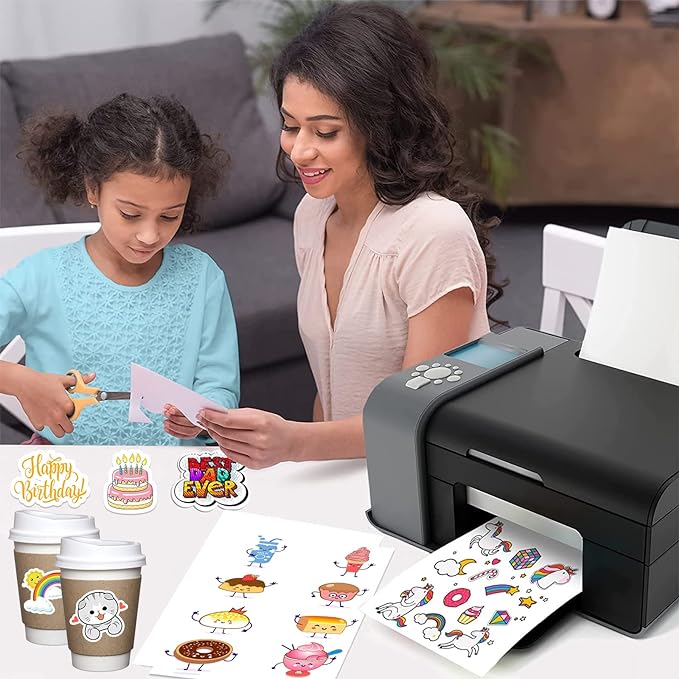 8.5" x 5.5" Half Page Self Adhesive Shipping Label, Compatible Laser & Inkjet Printers, White, 2 Labels Per Sheet(1000 Sheet Total 2000 Labels)