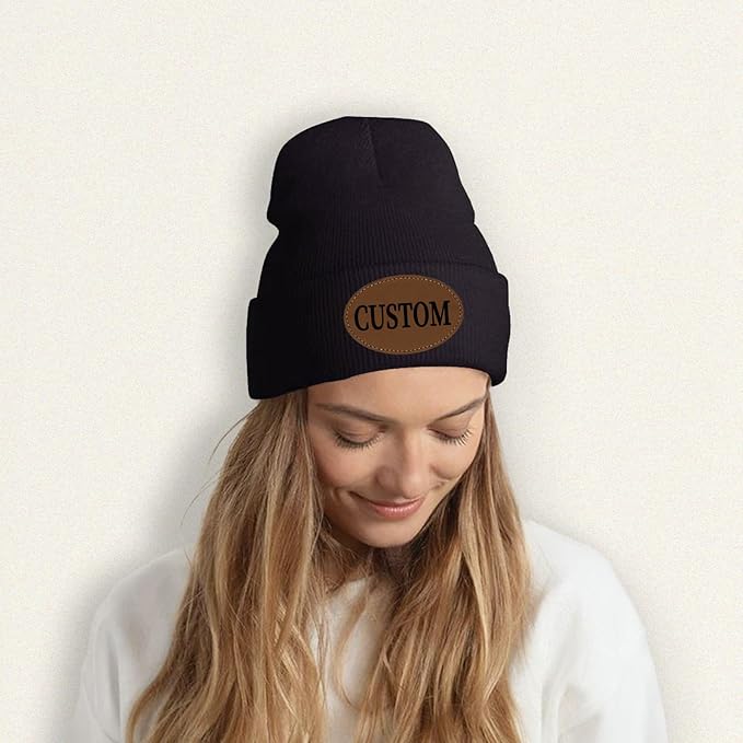 Custom Beanie for Men Women Bulk Custom Winter Hat Beanies with Logo Text Image Personalized Knit Hats Gifts for Business