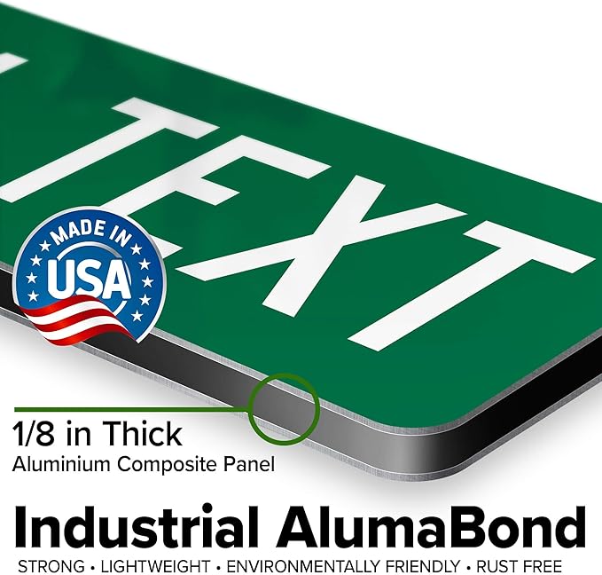 Custom Street Sign, Road Sign, Address Sign, 8 Colors, Reflective Option, Mounting Options, 4x18 Inch, Thick Rust-Free AlumaBond, USA Made by My Sign Center, (Suffix)