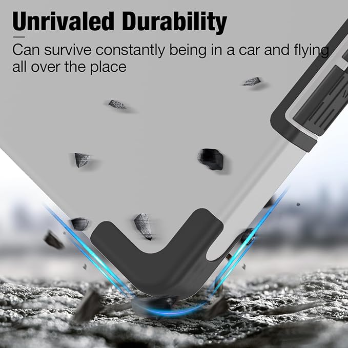 Sooez Toughest Clipboard with Storage, Internal Pen Pouch Included, Letter/ A4 Size, Shockproof Heavy Duty Plastic Clip Boards 8.5x11”, High Capacity Clipboards Box Case for Contractor Trucker Driver