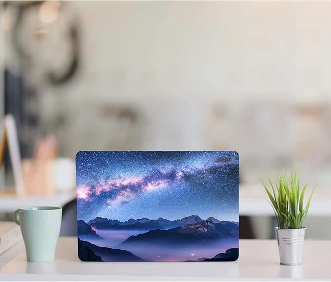 DTangLsm Compatible for M4 MacBook Air 13.6 inch Case 2025 2024-2022 Release M4 A3240 M3 A3113 M2 A2681, Slim Plastic Hard Shell Protective Case&Keyboard Cover for MacBook Air M4 13 inch, Mountains