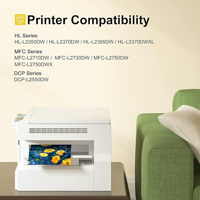 SHEENGO Compatible Toner Cartridge Replacement for Brother TN760 TN-760 TN730 TN-730 High Yield for HL-L2350DW DCP-L2550DW HL-L2395DW Hl-L2390DW HL-L2370DW Printer (4 Black)