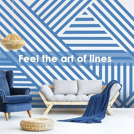 Blue Painters Tape 1 Inch Bulk, 48 Roll Painting Tape Blue Masking for Painting Wall DIY Edge, Paint 0.94 Inch 55 Yards X 48 Rolls 2640 Total Yards