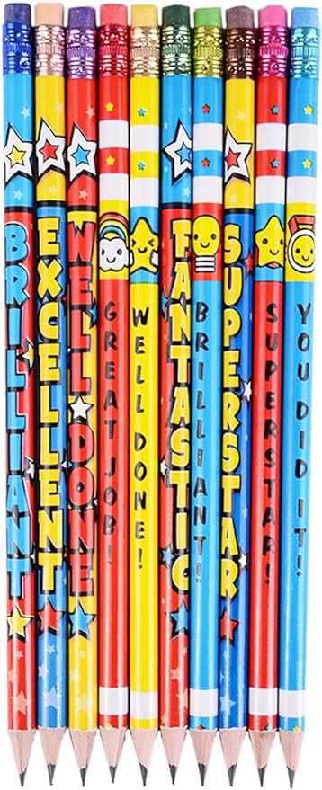 Madisi Assorted Colorful Pencils, Incentive Pencils，#2 HB, 10 Designs, 150 Pack， pencils bulk for kids