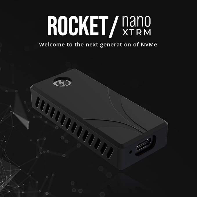 SABRENT 1TB Rocket Nano XTRM External SSD, USB 3.2 / Thunderbolt 3, Speeds Up to 2700MBps (SB-XTMN-1TB)