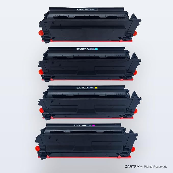 508X 508A Toner Cartridges 4 Pack, Compatible Replacement for HP 508X, HP 508A Cyan Magenta Black Yellow Ink Cartridges for HP Printers, Work with HP Color Laser Printer M553 M577, Flow MFP M577