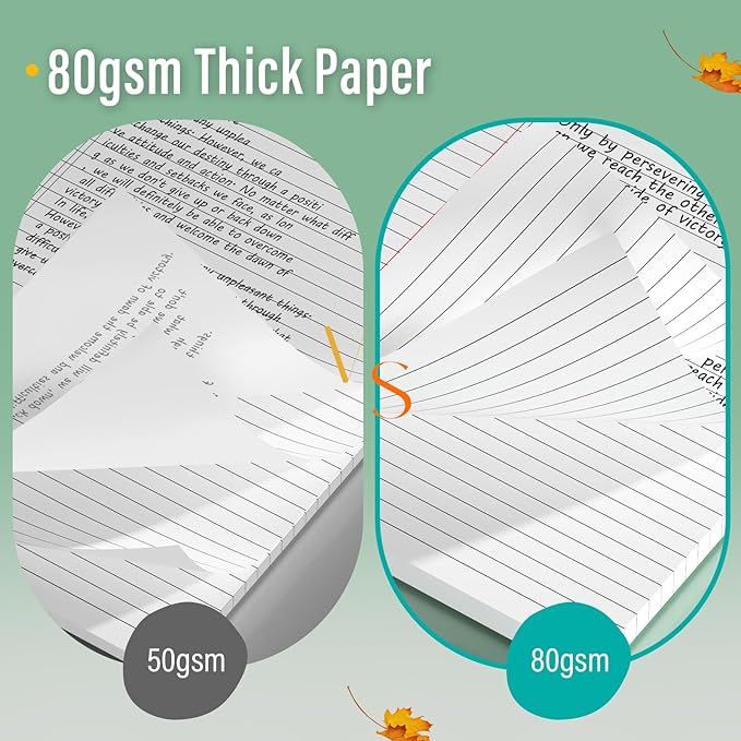 3 Pack Legal Pads 8.5 x 11 Note Pads 8.5 x 11 Inch Notepad 90 Sheets Writing Pads Wide Ruled Lined Paper Pads White Paper Note Pads 8.5 x 11 with 30 Sheets Per Legal Pad for School, Office, Home