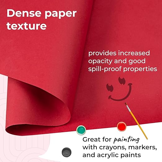 Christmas Red Kraft Paper Roll 36" x 8400" (700 feet) - Quality USA-Made Large Paper Roll 50lb Thickness for Packing, Moving, Shipping & Crafts/Art - Natural Wrapping Material by IDL Packaging