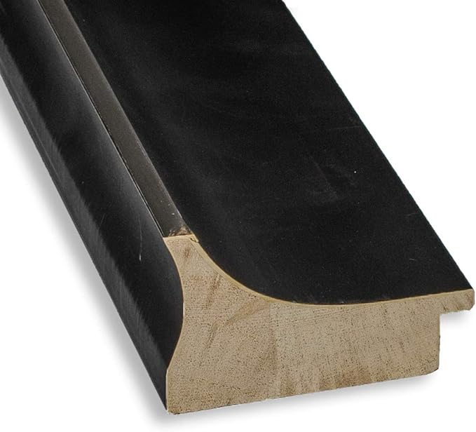 Amanti Art Black Cork Board for Wall, 16x34 Vision Board with Black Wood Frame, Medium Corkboard Office Decor for Home Organization, Casual Corkboard Pinboard to Display Items for Home Organization