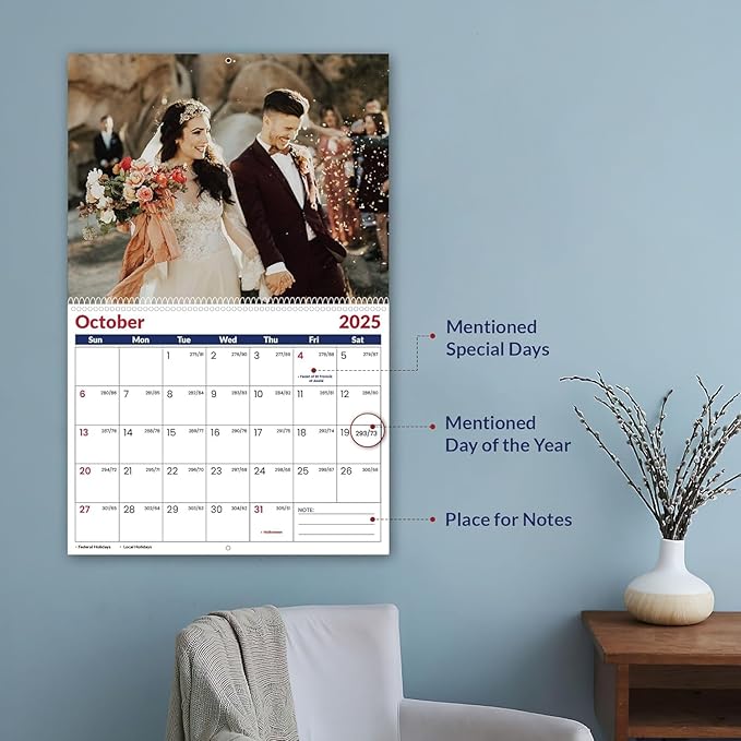 Custom Calendar 2026 for Home & Office - Print Your 13 Memories,Make Your Own Personalized Calendar Customized Christmas Gift &use your photo (Wall Calendar 11"×17", 1 Pack)