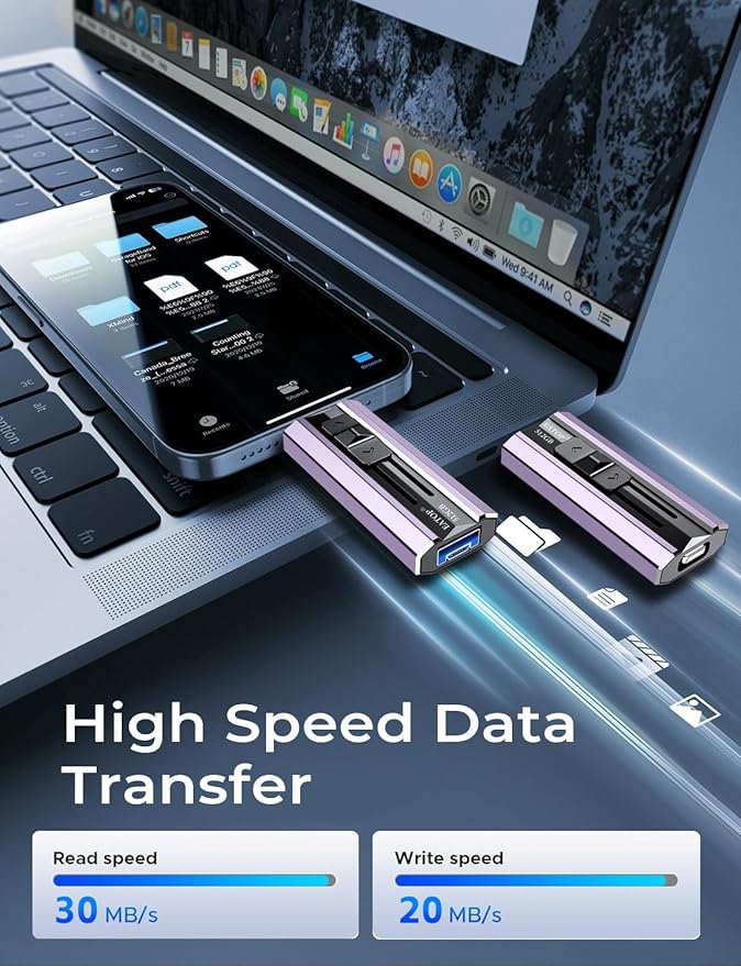 512GB Flash Drive Intended for Phone Tablet Androidphone and Computers, 4 in 1 Photo Stick for Phone Memory Storage Easily Backup Photos Videos, Plug and Play, No App Required (Light Purple)