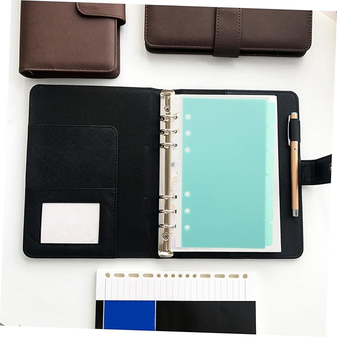 6 Sheets Aesthetic Index Dividers for Binder Planners Removable Tabbed Pages with Decorative Binder Pockets Easy to Arrange and Sort for Notebooks Spiral Notebook Accessories