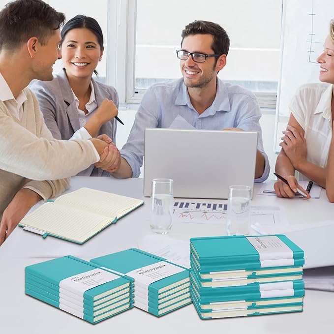 20 Pack Journals for Writing College Ruled Notebooks Journal in Bulk, Hardcover Notebooks (200Pages) for Note Talking, Lined Bullet Journals for Home School Office, 5.7"x8.4", Emerald