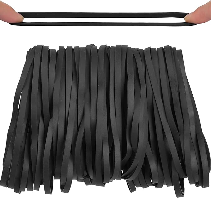 Rubber Bands 70Pcs size#69 Big black rubber band Elastic Band rubber bands office supplies (5.9" x 0.24")