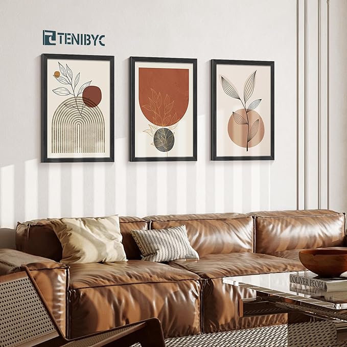 20x28 Picture Frame 4 Pack - Textured Black Wood Gallery Poster Frame - Wall Hanging