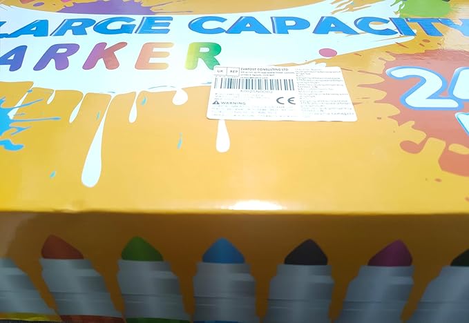 Washable Markers Bulk, 240 Count, 12 Assorted Colors, Markers for Classroom, Broad Line Conical Tip, Large Capacity, School Art Supplies for Kids