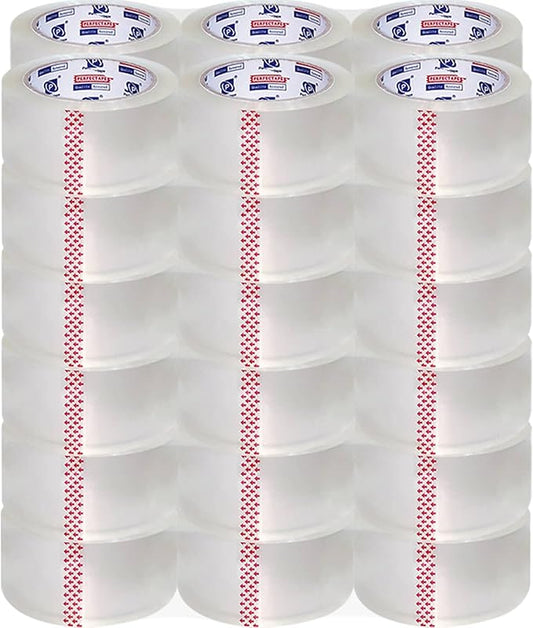 Heavy Duty Packing Tape 36 Rolls, Total 2160Y, Clear, 2.7 mil, 1.88 inch x 60 Yards, Ultra Strong, Refill for Packaging and Shipping