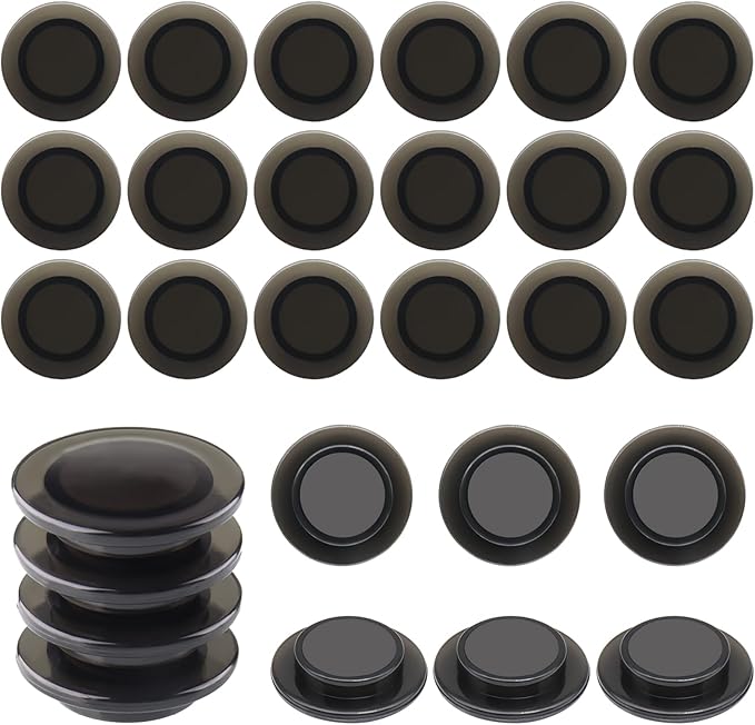 ZDZBLX Fridge Magnets, 28 Pack Mini Magnets for Fridge, Locker, Classroom, Office (Black)