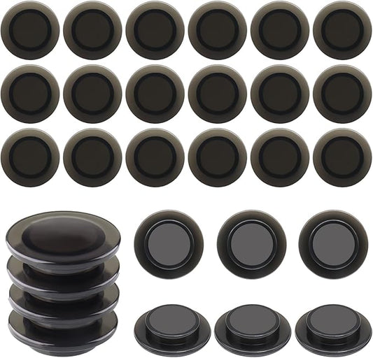 ZDZBLX Fridge Magnets, 28 Pack Mini Magnets for Fridge, Locker, Classroom, Office (Black)