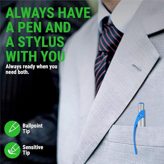 Personalized Pens With Custom Logo or Text-300 Pack Bulk-for Businesses, Parties, and Events, 2 in 1 Ballpoint Pen & Capacitive Stylus for Touchscreen Devices, Click Action, Black Ink, Light Green