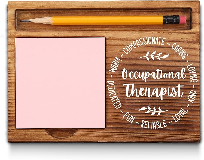Occupational Therapist OT Appreciation Thank You Gifts, Occupational Therapist Sticky Note Holder, Occupational Therapist Office Desk Decor Self-Stick Note Pad Holders GAA16