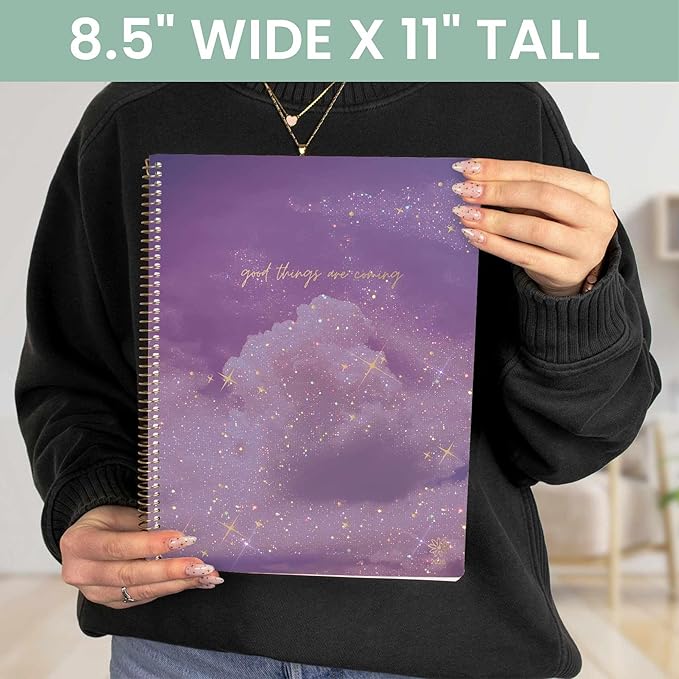 bloom daily planners 2026 Planner (January to December) - 8.5” x 11” Weekly & Monthly Dated Agenda Organizer Book with Stickers & Tabs - Flexible Soft Cover - Good Things Are Coming