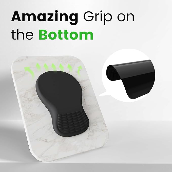 MEKASS Ergonomic Mouse Pad with Wrist Rest, Memory Foam Mousepad for Carpal Tunnel Pain Relief, Desk Computer Wrist Support Mouse Pad with Non-Slip PU Base for Office Home (Blue Gold Vein Marble)