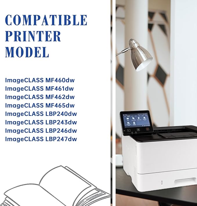 070 Toner Cartridge 070 Black Toner Cartridge Compatible Replacement for Canon 070 imageCLASS MF465dw MF462dw LBP247dw LBP247dw Printer-2Pack
