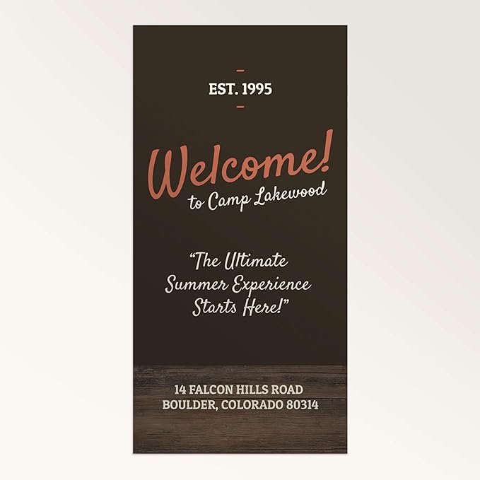 Staples Custom Scrim Vinyl Banner - 24W" x 36L" Quote Banner with 4 Grommets - Durable Outdoor Sign for Events, Promotions, and Business Advertising (Wood)