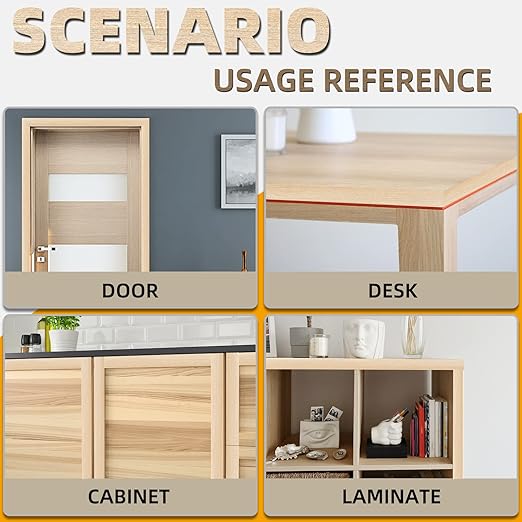 GSCIT Club Wood Veneer, 12 inch x 25ft Maple Edge Banding Preglued Flexible, Veneer Tape Banding for Cabinet Repair Furniture Restoration