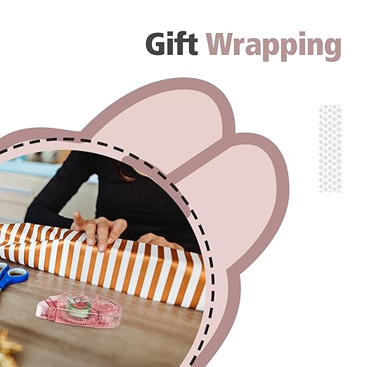 Double Sided Tape Roller for Crafts - 12 Pack Scrapbooking Glue Tape Runner Crafters Adhesive Tape Roller for School Kids Paper Handicraft , Gift Wrap or Scrapbook & Cards Making (Total Length 315 FT)