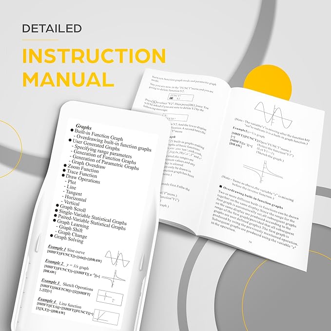 TOVO Scientific Calculator with Graphing Functions, Multiple Modes, 360 Functions, Large Screen, Intuitive Interface for Beginners, High School & Advanced Courses, TS-259 (Developed by CATIGA)