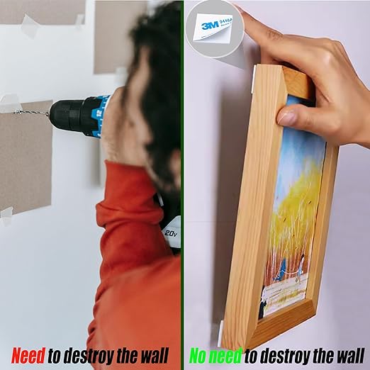 Square 3M Double Sided Adhesive Pads,100Pack Double Sided Sticky Pads Super-Sticky Adhesive Foam Pads，1.06 x 1.06 Inch Strong Pad Heavy Duty Mounting Adhesive