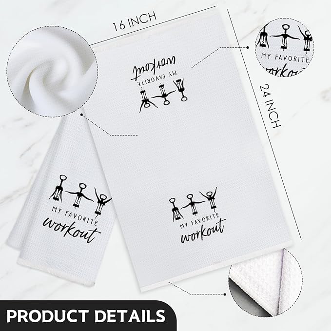 Wine Kitchen Towels Decor,Funny Wine Gifts for Wine Lovers Gifts Dish Towel for Kitchen,Tea Hand Towel for Women,Housewarming Gift,16x24 Inch