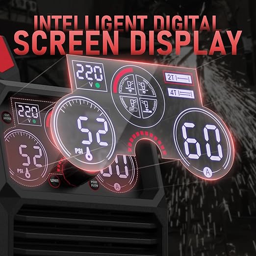 YESWELDER CUT-60DS PRO Plasma Cutter, 60Amp 110V/220V Non-High Frequency Non-Touch Pilot Arc 4-In-1 Plate Cutting/Grid Cutting/Gouging/Marking Multifunctional Plasma Cutting Machine