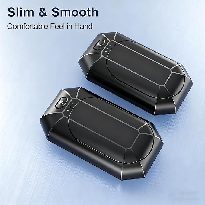 Hand Warmers Rechargeable 2-Pack, 3-Second Fast Heating & UL Certified for Safety, Portable Pocket Warmers for Outdoor Activities (Hunting, Golf, Camping), Stocking Stuffers