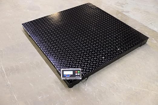 SellEton SL-700-3x3 36" x 36" Industrial Floor Scale, Accurate Pallet Scales with Metal Indicator for Warehouse Shipping | 2500 lbs x 0.5 lb