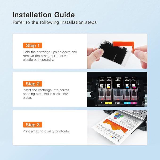 E-Z Ink Compatible Ink Cartridge Replacement for Canon CLI-251XL CLI 251 to use with PIXMA MX922 IP7220 MG5520 MG5420 IX6820 IP8720 MG7520 MG6320 Printer (4 Cyan, 4 Magenta, 4 Yellow, 12 Pack)