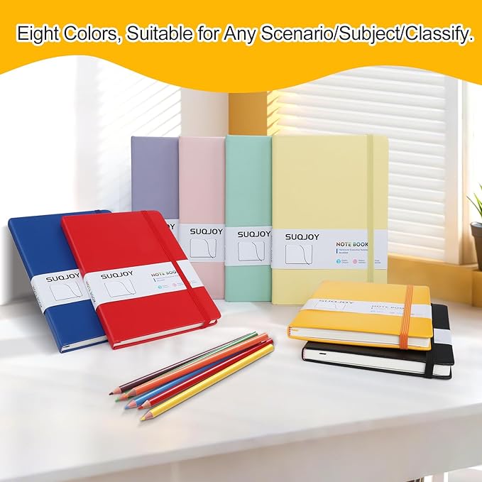 Lined Journal Notebooks for Writing, 100 GSM Thick Paper, 1 Pack Hardcover Notebooks, A5 College Ruled Notebook, Journaling Notebook for School/Travel/Office (Blue- 1 Pack)