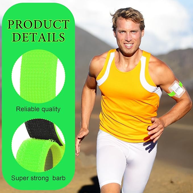 Meanplan 50 Pcs Arm Badge Holder Armband ID Badge Holder Bulk Visibility PVC with Adjustable Belt Elastic Armband Clear Name Tag for Work Pass, Postcards, Universal Size(Green)