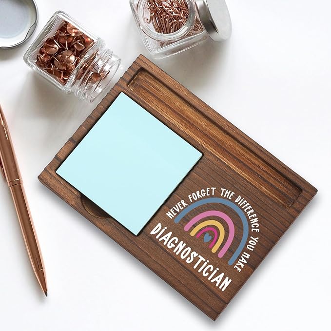 Diagnostician Gifts Sticky Note Holder, Thank You Gift for Educational Diagnostician, SPED Team Member, or Testing Specialist, Education Appreciation Week, Graduation or Holiday Recognition PB040
